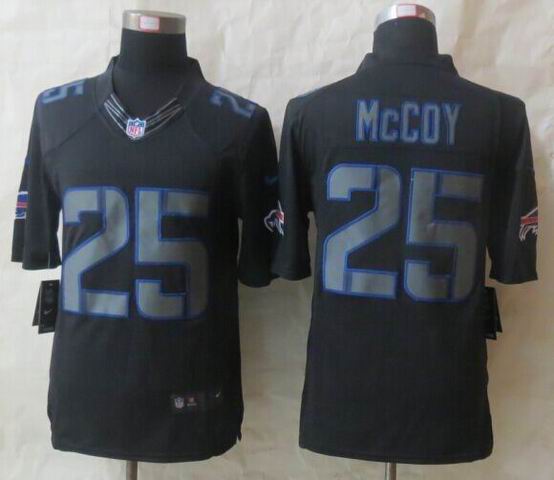 Nike Buffalo Bills 25 LeSean McCoy Impact Limited Black Jerseys