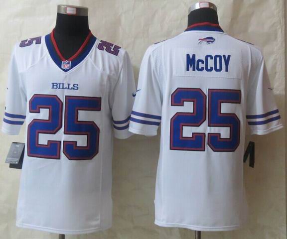 Nike Buffalo Bills 25 LeSean McCoy White Limited Jerseys