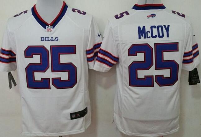 Nike Buffalo Bills 25 LeSean McCoy White game Jerseys