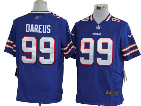 Nike Buffalo Bills Marcell Dareus 99 Game Blue NFL Jerseys