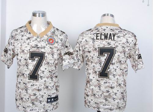 Nike Camo Denver Broncos 7 John Elway corps nfl jersey