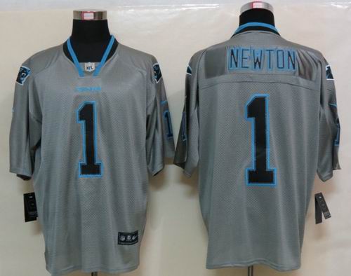 Nike Carolina Panthers 1 Newton Lights Out Grey Elite Jersey
