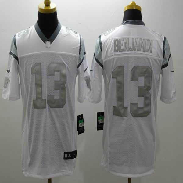 Nike Carolina Panthers 13 Kelvin Benjamin Platinum White Limited Jerseys