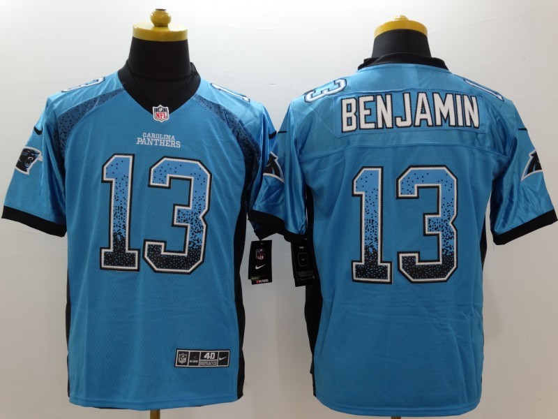 Nike Carolina Panthers 13 Kelvin Benjamin skyblue drift fashion elite NFL Jerseys