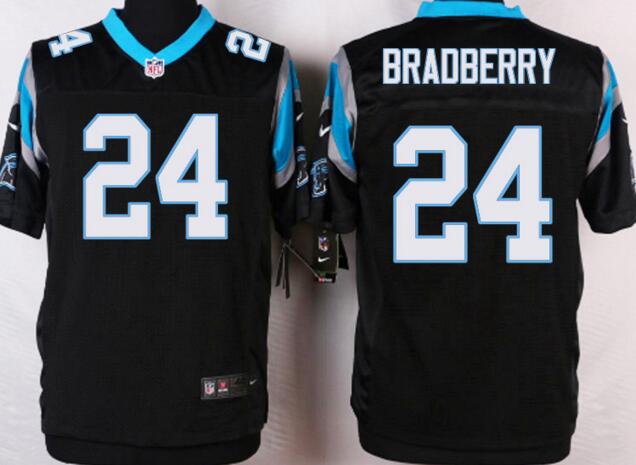 Nike Carolina Panthers 24 bradberry Elite Black NFL Jersey