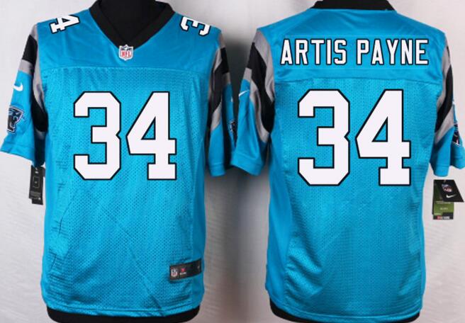 Nike Carolina Panthers 34 Artis-Payne green elite NFL Jersey