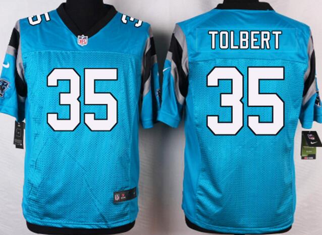 Nike Carolina Panthers 35 Mike Tolbert blue elite NFL Jersey