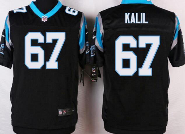Nike Carolina Panthers 67 Kalil Black Colors Elite Jerseys