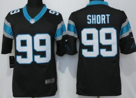 Nike Carolina Panthers 99 Short Black Limited Jerseys