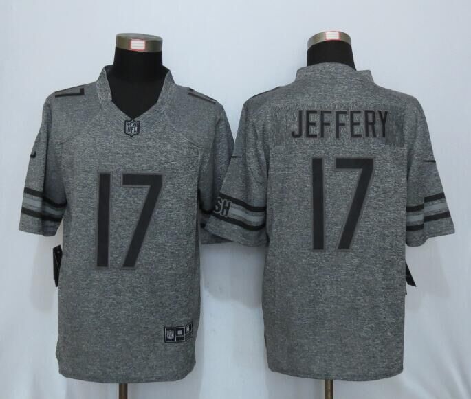 Nike Chicago Bears 17 Jeffery Gray Stitched Gridiron Gray Limited Jersey