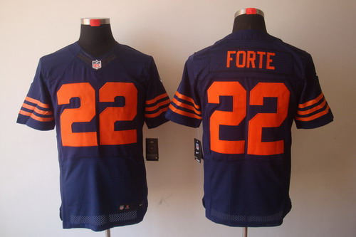 Nike Chicago Bears 22 Matt Forte Elite Navy Blue NFL Jerseys
