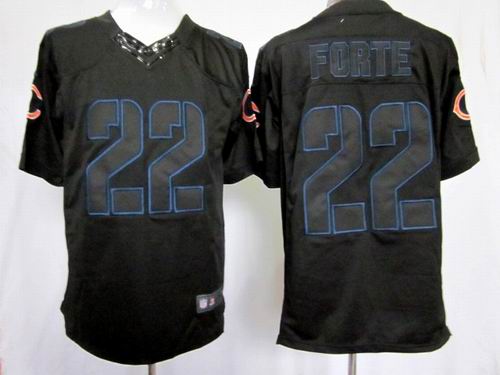 Nike Chicago Bears 22 Matt Forte Impact Limited Black NFL Jerseys