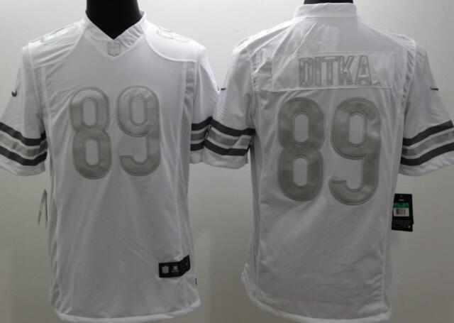 Nike Chicago Bears 89 Mike Ditka white limited NFL Jerseys