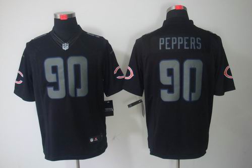 Nike Chicago Bears 90 Julius Peppers Impact Limited Black NFL Jerseys