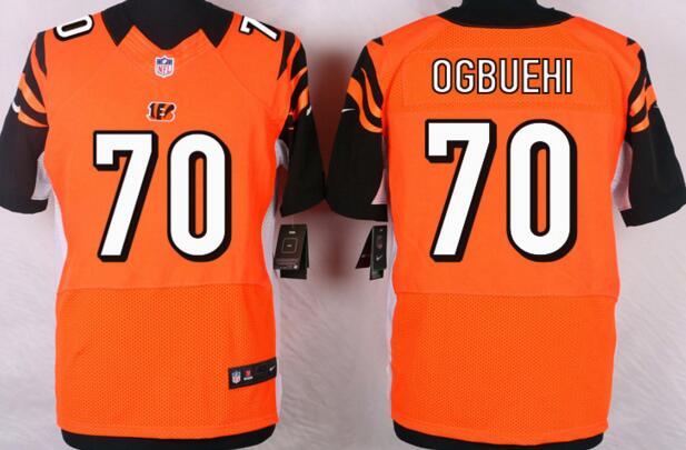 Nike Cincinnati Bengals 70 Cedric Ogbuehi Elite orange men nfl football Jerseys