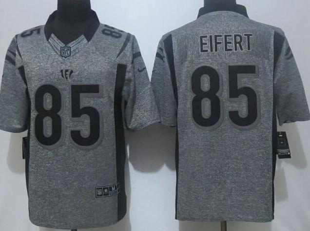 Nike Cincinnati Bengals 85 Eifert Gray Men Stitched Gridiron Gray Limited Jersey