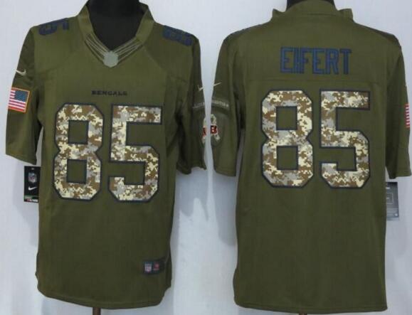 Nike Cincinnati Bengals 85 Eifert Gray Men Stitched Gridiron green Limited Jersey