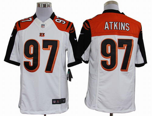 Nike Cincinnati Bengals 97 Geno Atkins Limited White NFL Jerseys