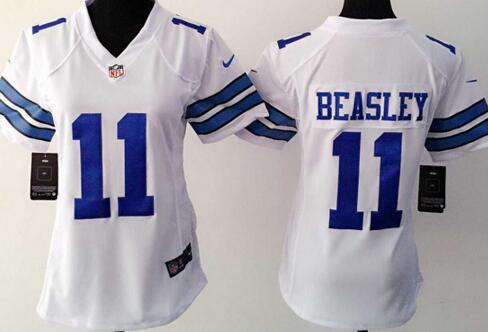 Nike Dallas Cowboys 11 Cole Beasley white women football jerseys
