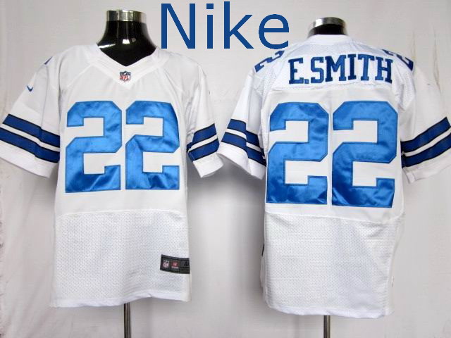 Nike Dallas Cowboys 22 E.Smith Elite White NFL Jersey