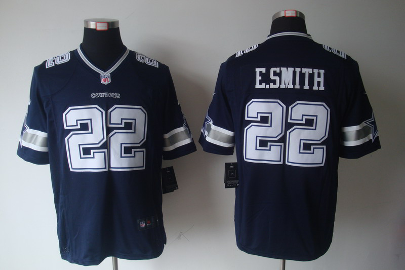 Nike Dallas Cowboys 22 E.Smith Limited Blue NFL jersey