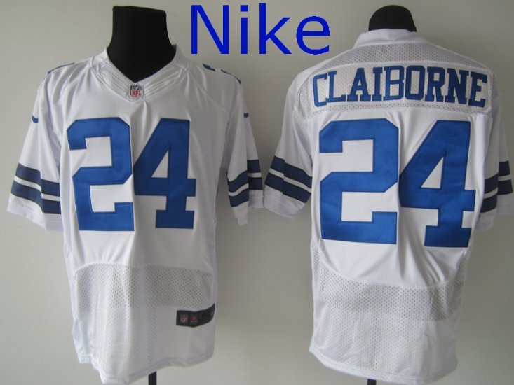 Nike Dallas Cowboys 24 Morris Claiborne Elite White NFL football Jerseys