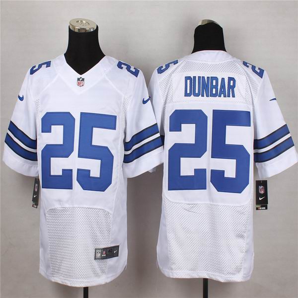 Nike Dallas Cowboys 25 Dunbar White elite NFL Jerseys