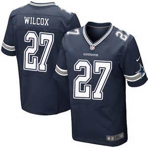Nike Dallas Cowboys 27 J.J. Wilcox  blue elite NFL Jersey