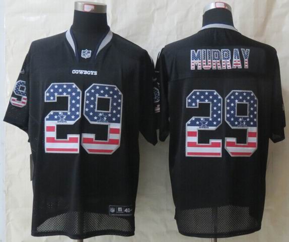 Nike Dallas Cowboys 29 Murray USA Flag Fashion Black Elite Jersey
