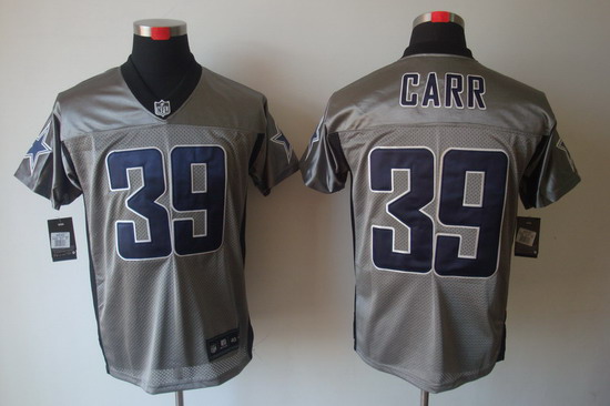 Nike Dallas Cowboys 39 Brandon Carr Elite NFL Grey Shadow Jerseys