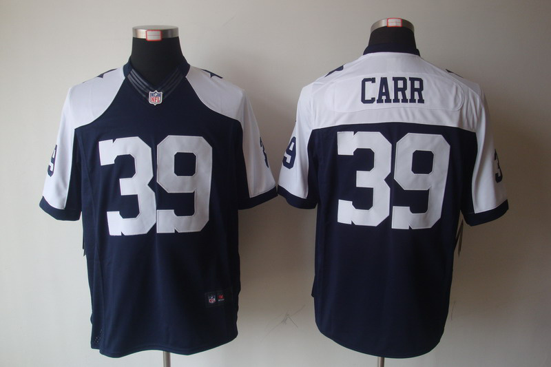 Nike Dallas Cowboys 39 Brandon Carr Game Blue NFL Jerseys Thankgivings