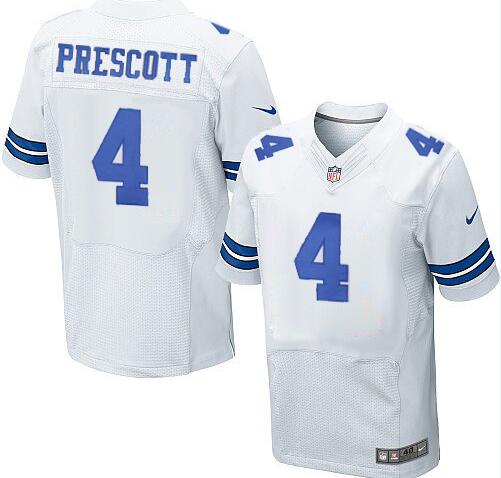 Nike Dallas Cowboys 4 Dak Prescott elite white NFL jersey