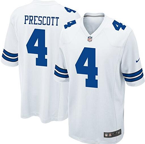 Nike Dallas Cowboys 4 Dak Prescott white NFL kids youth jersey