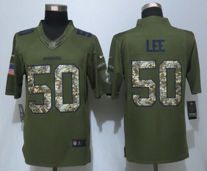 Nike Dallas Cowboys 50 Lee Green Salute To Service Limited Jersey