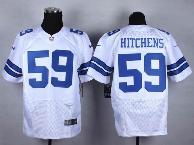 Nike Dallas Cowboys 59 Anthony Hitchens white elite NFL Jerseys