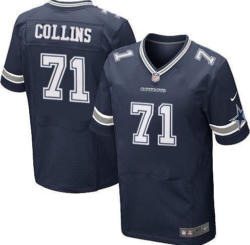 Nike Dallas Cowboys 71 La el Collins elite dark Blue NFL jersey