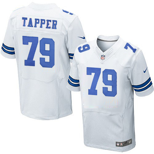 Nike Dallas Cowboys 79 Charles Tapper elite white NFL jersey