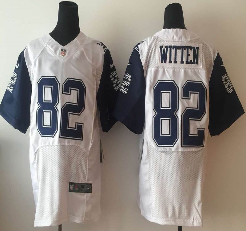 Nike Dallas Cowboys 82 Jason Witten white blue elite nfl jersey