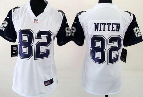 Nike Dallas Cowboys 82 Jason Witten white women football jersey
