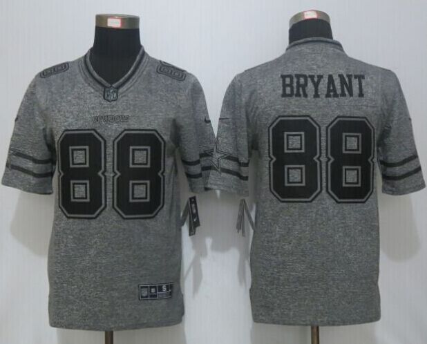 Nike Dallas Cowboys 88 Bryant Gray Men Stitched Gridiron Gray Limited Jersey
