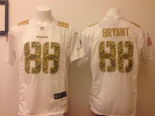 Nike Dallas Cowboys 88 Dez Bryant elite White NFL Jersey American flag patch