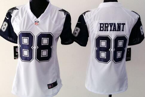 Nike Dallas Cowboys 88 Dez Bryant white women football jerseys