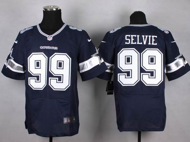 Nike Dallas Cowboys 99 George Selvie Blue elite NFL Jerseys