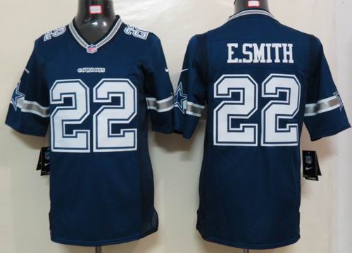 Nike Dallas cowboys 22 E.smith Blue Limited Jerseys