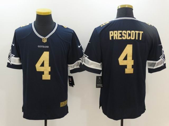 Nike Dallas cowboys 4 Dak Prescott blue game Jerseys