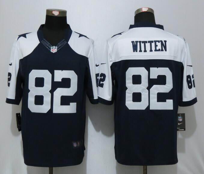 Nike Dallas cowboys 82 Witten Blue Thanksgiving Limited Jersey