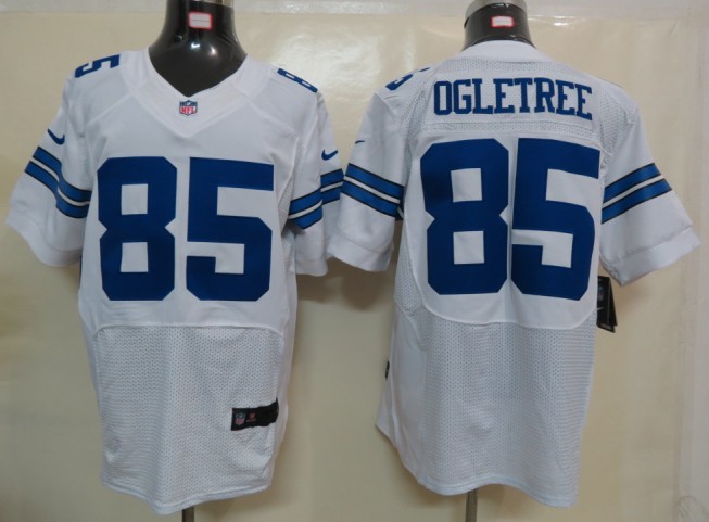 Nike Dallas cowboys 85 Ogletree White Elite Jersey