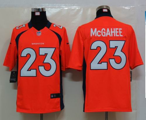 Nike Denver Broncos 23 Mcgahee Orange Limited men nfl Jerseys