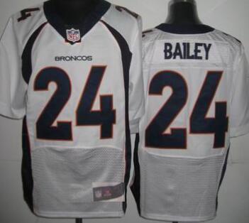 Nike Denver Broncos 24 Bailey white nfl Jerseys