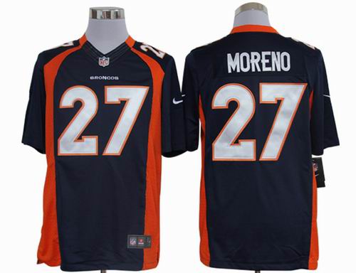 Nike Denver Broncos 27 Knowshon Moreno Limited Blue NFL Jerseys